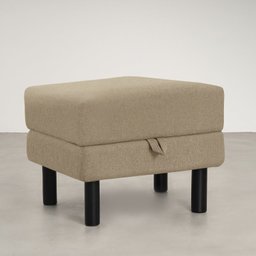Conjunto Poltrona com Puff Baú 60cm e Bandeja Antúrio CabeCasa MadeiraMadeira - 19