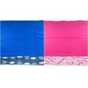 Ver imagem 1 de Kit 5 Pçstoalha de Banho Pet Splash Alta Absorção Seca Rápido: 3 Pink + 2 Azul
