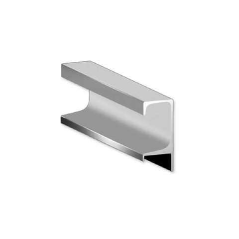Perfil Puxador Alumínio Sp-047l para 15mm Barra 06 Metros Anodizado Fosco Sp Alumínio 01 Unidade