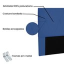 Ver imagem 4 de Cabeceira Solteiro Suede 90cm Aquilla Azul
