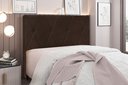 Ver imagem 1 de Cabeceira Solteiro Suede 90cm Aquilla Marrom