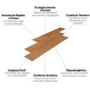 Ver imagem 4 de Kit Piso Vinílico Colado Régua Sofisticato 2mm 40m²