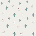 Ver imagem 1 de Papel de Parede Infantil de cactos, azul Fofura Baby FF4011. Edantex