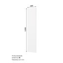 Ver imagem 3 de Fechamento Lateral para Armário 49cm 100% MDF Americana Branco/HP