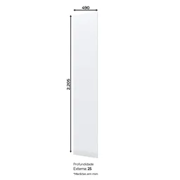 Fechamento Lateral Para Armário 49 cm Americana  - 2