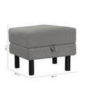 Ver imagem 3 de Conjunto Sofá 2 Lugares com Puff Baú 60cm e Bandeja Antúrio CabeCasa MadeiraOriginals