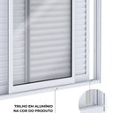 Ver imagem 3 de Porta Balcão de Alumínio de Correr Lateral 3 Folhas Móveis 215x160cm Lucasa Ideale