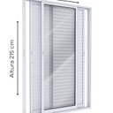 Ver imagem 2 de Porta Balcão de Alumínio de Correr Lateral 3 Folhas Móveis 215x160cm Lucasa Ideale