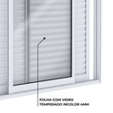 Ver imagem 4 de Porta Balcão de Alumínio de Correr Lateral 3 Folhas Móveis 215x160cm Lucasa Ideale