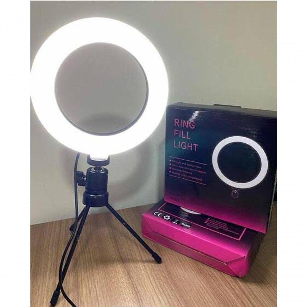 Ring Light de Mesa 8 Polegadas Iluminador Led com Tripé - 3