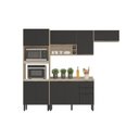 Ver imagem 6 de Cozinha Completa Modulada Firenze 04 Peças 10 Portas e 02 Gavetas Cinza/Avena Touch/Grafito
