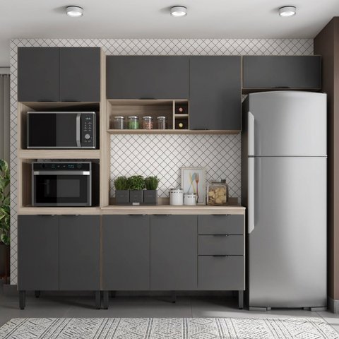 Cozinha Completa Firenze 04 Peças 10 Portas e 02 Gavetas