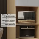 Ver imagem 7 de Paneleiro 100% MDF 2 Portas 1 Gaveta com Espaço Torre Quente 70cm Aura Luciane Móveis