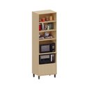 Ver imagem 4 de Paneleiro 100% MDF 2 Portas 1 Gaveta com Espaço Torre Quente 70cm Aura Luciane Móveis