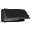 Ver imagem 7 de Armário Aéreo 60 Cm 1 Porta Basculante Preto Nice Madesa