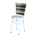 Ver imagem 2 de 6 Cadeiras para Mesa Branca Hawai Cappuccino Premium Assento Floral:floral Gelo