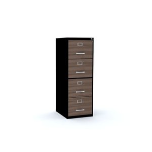 ARQUIVO 4 GAVETAS PANDIN MAXXI - WALNUT/PRETO MX04LM