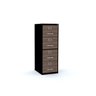 ARQUIVO 4 GAVETAS PANDIN MAXXI - WALNUT/PRETO MX04LM - 1