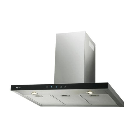 Coifa de Parede Fischer Infinity 90cm Vidro Preto 220v