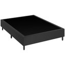 Ver imagem 2 de Cama Box Viúva 128 Tecido Sintético Preto com Colchão Florenza Espuma D28 Preto - Bello Box