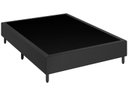Ver imagem 2 de Cama Box Viúva 128 Tecido Sintético Preto com Colchão Florenza Espuma D28 Preto - Bello Box