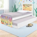 Ver imagem 1 de Bi Cama Juvenil Zap com Cabeceira Fundo do Mar Feliz