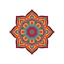 Ver imagem 2 de Adesivo de Parede New Mandala 6 Arte Destaque 0,60 X 0,60 Metros
