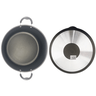 Kit com 2 Caçarolas Grande Dona Chefa Anti Aderente Tampa de Vidro 24cm 26cm - 5