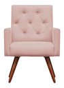 Ver imagem 1 de Poltrona Nina Capitone Corino Rosa Bebe Dominic Decor