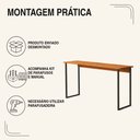 Ver imagem 5 de Escrivaninha Gamer Office 1,10 Klm 110x45 cm Compacta Klm Store