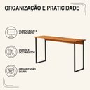 Ver imagem 6 de Escrivaninha Gamer Office 1,10 Klm 110x45 cm Compacta Klm Store