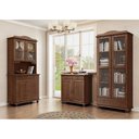 Ver imagem 3 de Balcão Armário Madeira Baixo 2 Portas Gavetas 1 Prateleira Organizador Cozinha Sala de Estar Marrom