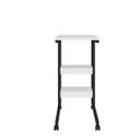 Ver imagem 2 de Mesa Auxiliar Fit Compacta com Rodas e Duas Prateleiras
