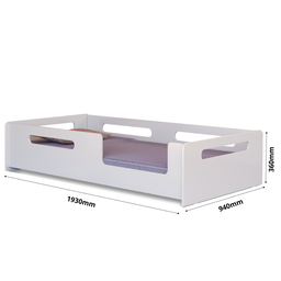 Cama Infantil Montessoriana Solteiro 100% Mdf Proteção Lateral para Segurança e Autonomia Dos Bebes - 3
