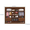 Ver imagem 2 de Guarda-roupa Verona 01 Porta Espelhada e 04 Gavetas 100% Mdf