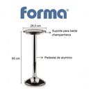 Ver imagem 2 de Pedestal para Champanheira Balde de Gelo Aço Inox 65cm Festa Evento Bar Casa Cozinha
