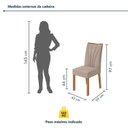 Ver imagem 4 de Conjunto Sala de Jantar 4 Lugares Redonda Tampo Vidro/MDF Mesa Celebrare e Cadeiras Apogeu