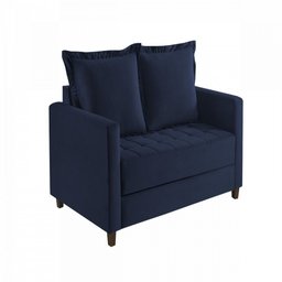 Sofa Cama Frisa Colchao Casal Pes de Madeira Talento Móveis - 2