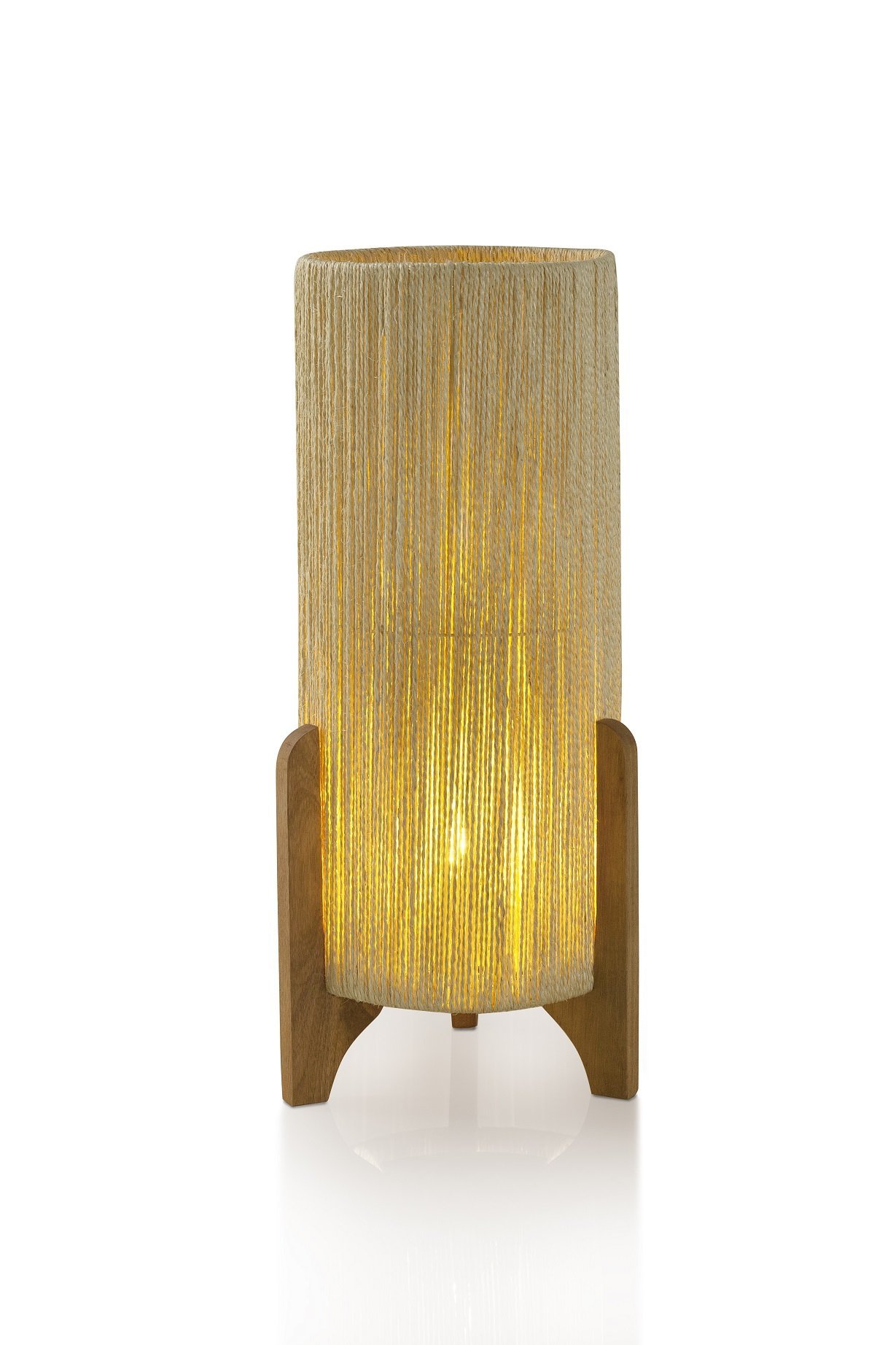 Abajur de Chão Decoração de Luxo Cupula de Sisal:luminária Palha - 2