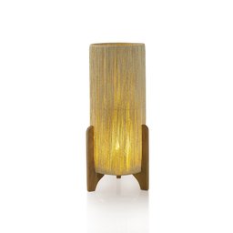 Abajur de Chão Decoração de Luxo Cupula de Sisal:luminária Palha - 2