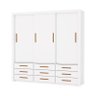 Guarda Roupa 3 Portas 9 Gavetas Imperium -grand Line - 2