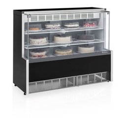Vitrine Refrigerada Confeitaria Dupla Ação GPEA-140R PR Gelopar Preta 220v - 2