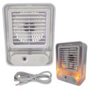 Ver imagem 1 de Ventilador Umidificador Ar Agua Touch De Mesa 3 Velocidades Led USB Trabalho Estudos Casa Portatil S