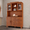 Ver imagem 1 de Cristaleira 4 Portas 3 Gavetas Linha Cobre 1279c Castanho Finestra