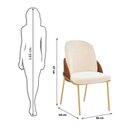 Ver imagem 5 de Conjunto Sala de Jantar Liz Tampo Elipse com Vidro Orgânico 218cm com 8 Cadeiras Vitta