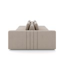 Ver imagem 6 de Sofá Ilha com Encosto e Almofadas Móveis Olimpo 285cm Modulado Veludo Bege G45 - Gran Belo