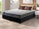 Ver imagem 1 de Conjunto Cama Box Super King c/ Molas Ensacadas Benton Preto 193x203x71