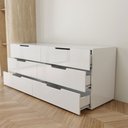 Ver imagem 6 de Cômoda Madri 6 Gavetas Branco - Panorama Móveis