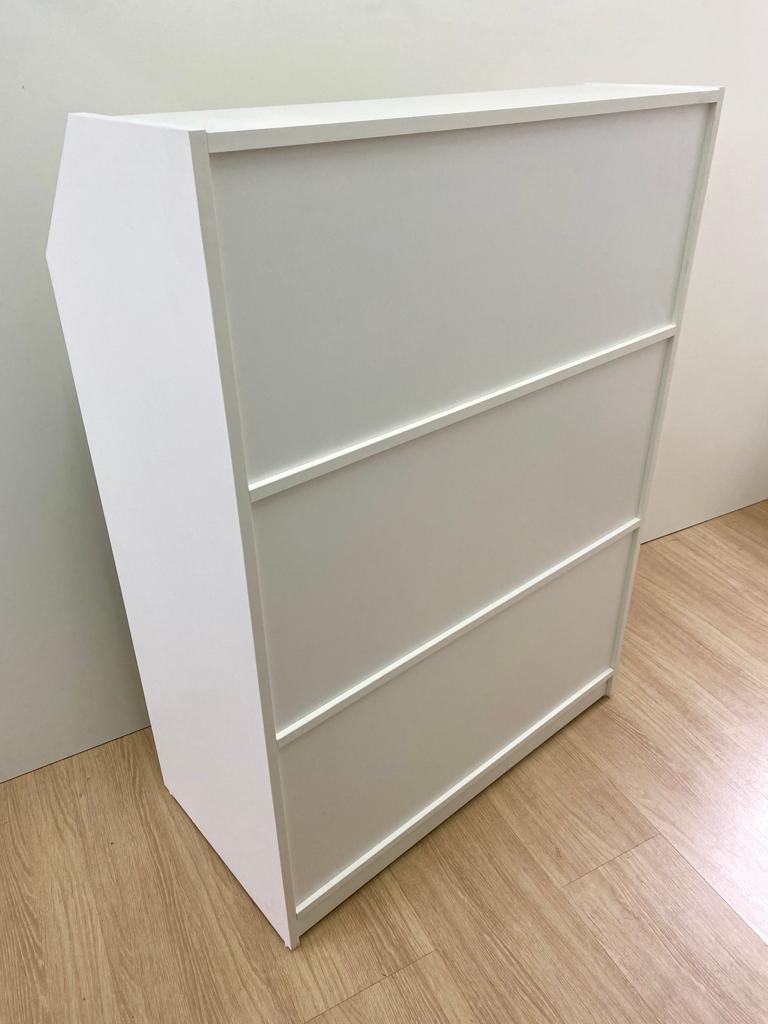 Balcão Caixa Recepção Loja Comercial Mdf Branco Cor:branco - 5