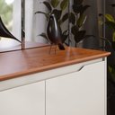 Ver imagem 4 de Buffet 3 Portas MDP/MDF Off White/Freijo Flow